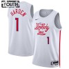 Maillot Enfant Philadelphia 76ers James Harden 1 2022-23 Nike City Edition Blanc Swingman